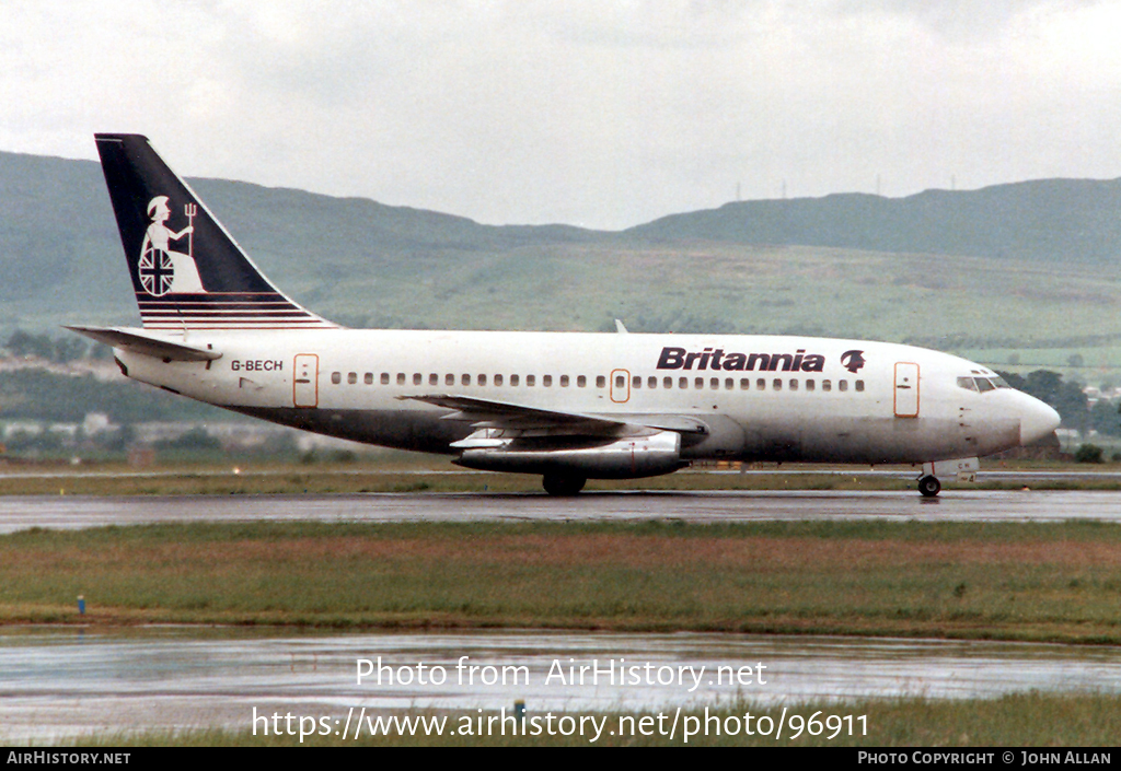 Aircraft Photo of G-BECH | Boeing 737-204/Adv | Britannia Airways | AirHistory.net #96911
