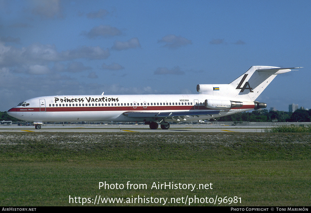 Aircraft Photo of N553NA | Boeing 727-2J7/Adv | Princess Vacations | AirHistory.net #96981