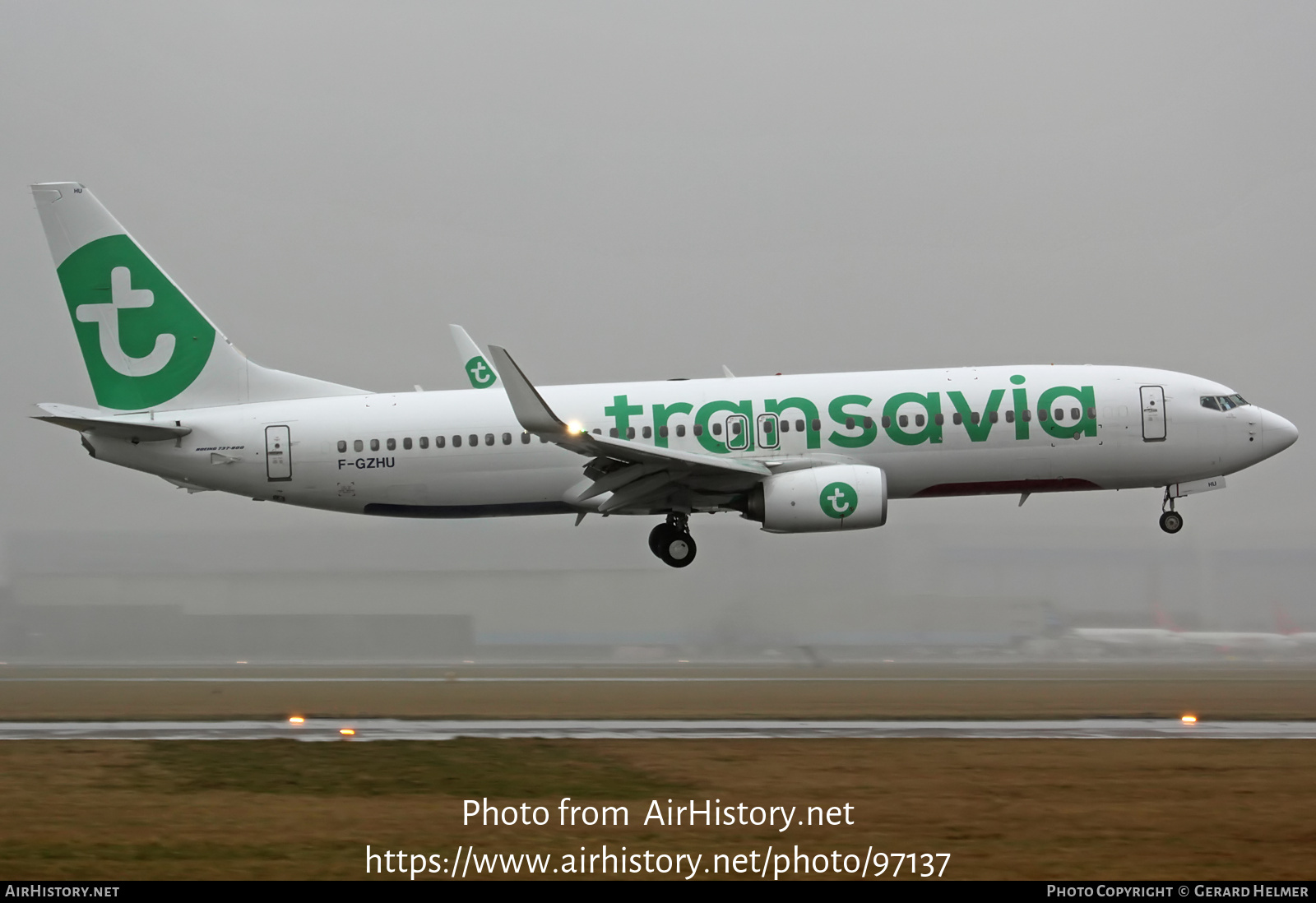 Aircraft Photo of F-GZHU | Boeing 737-8K2 | Transavia | AirHistory.net #97137