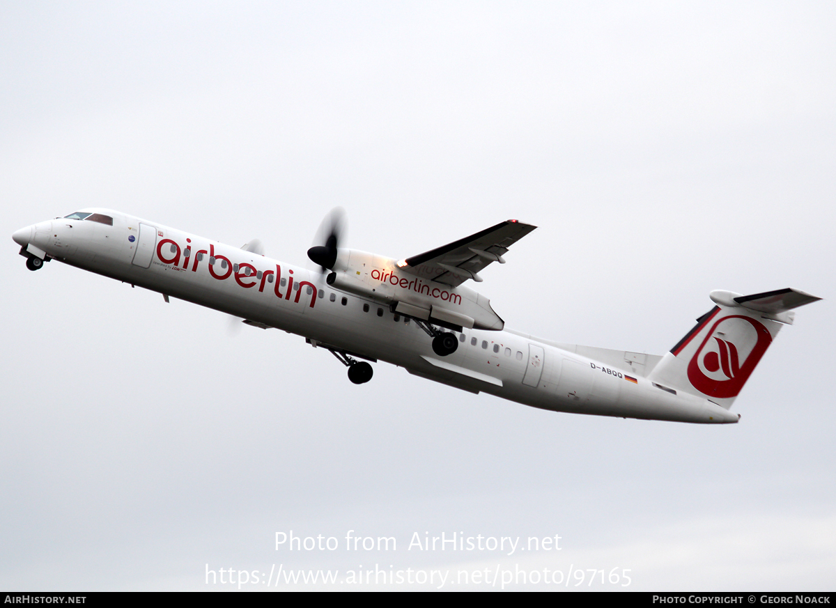 Aircraft Photo of D-ABQQ | Bombardier DHC-8-402 Dash 8 | Air Berlin | AirHistory.net #97165