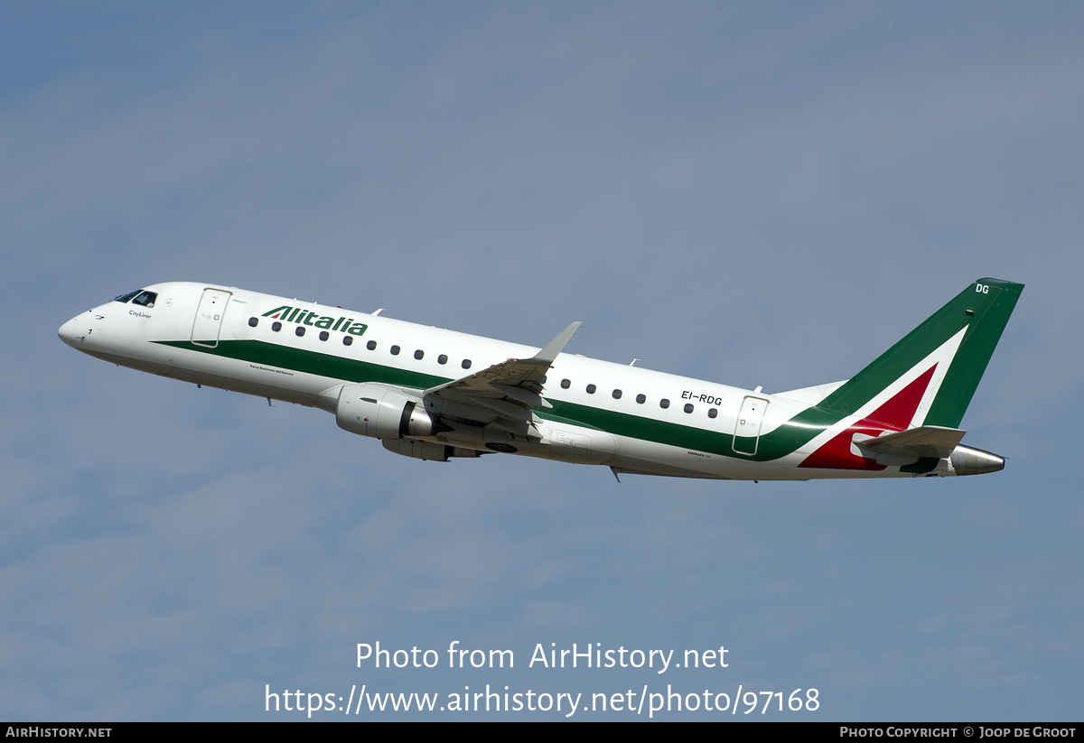 Aircraft Photo of EI-RDG | Embraer 175STD (ERJ-170-200STD) | Alitalia CityLiner | AirHistory.net #97168