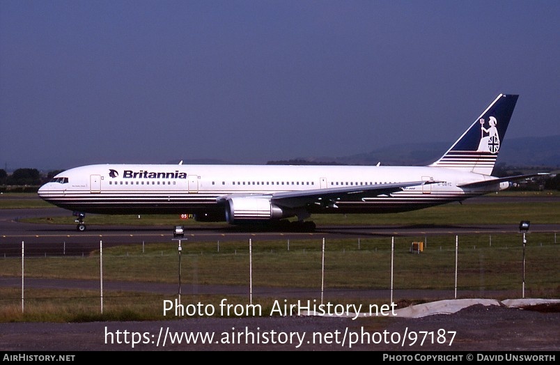 Aircraft Photo of G-OBYC | Boeing 767-304/ER | Britannia Airways | AirHistory.net #97187