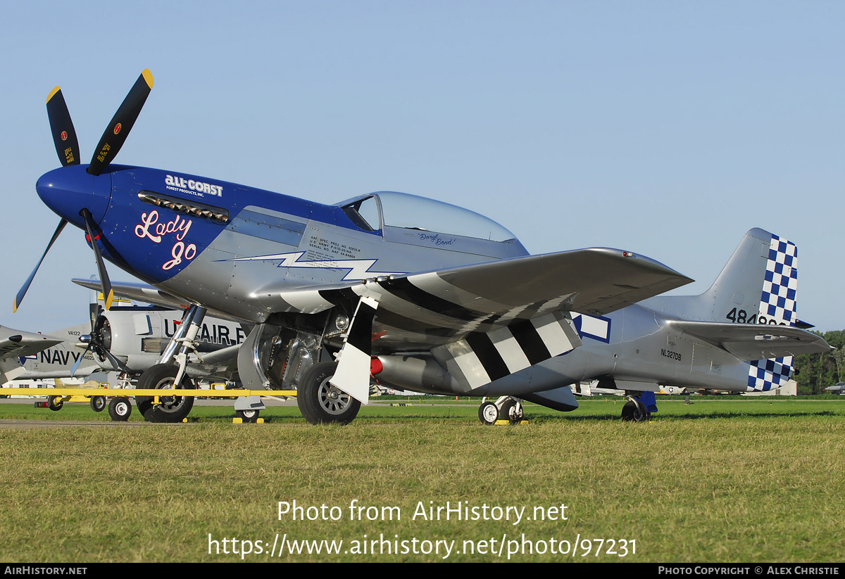 Aircraft Photo of N327DB / NL327DB / 484860 | North American TF-51D Mustang | USA - Air Force | AirHistory.net #97231