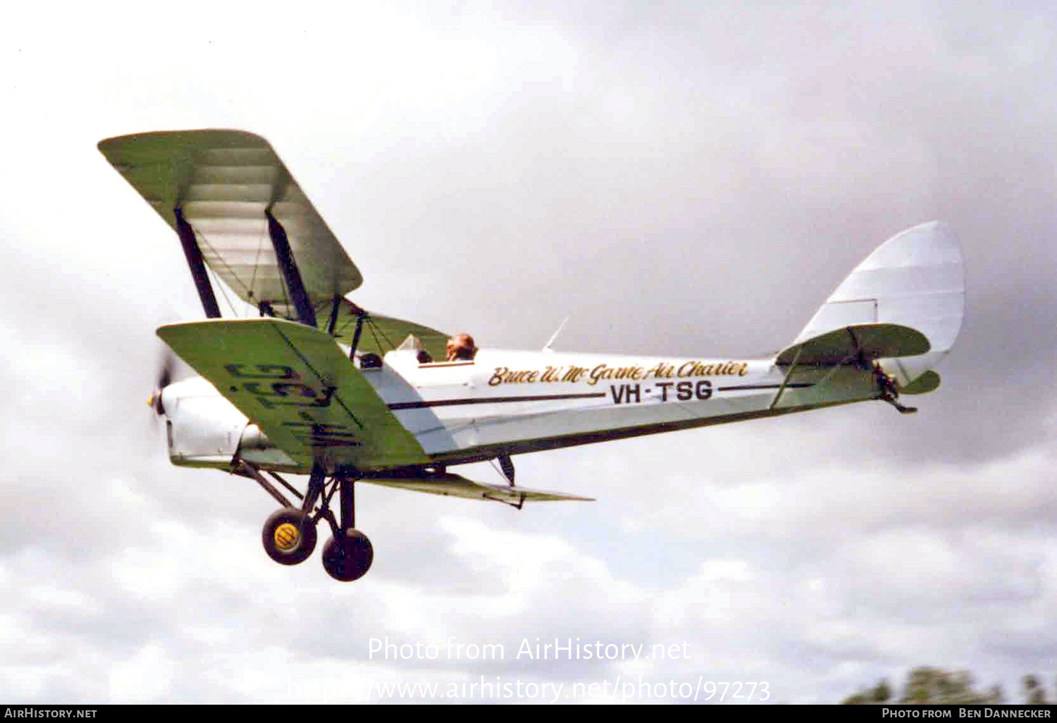 Aircraft Photo of VH-TSG | De Havilland D.H. 82A Tiger Moth | Bruce W McGarvie Air Charter | AirHistory.net #97273