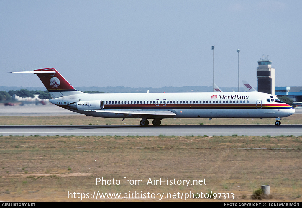 Aircraft Photo of I-SMEJ | McDonnell Douglas DC-9-51 | Meridiana | AirHistory.net #97313