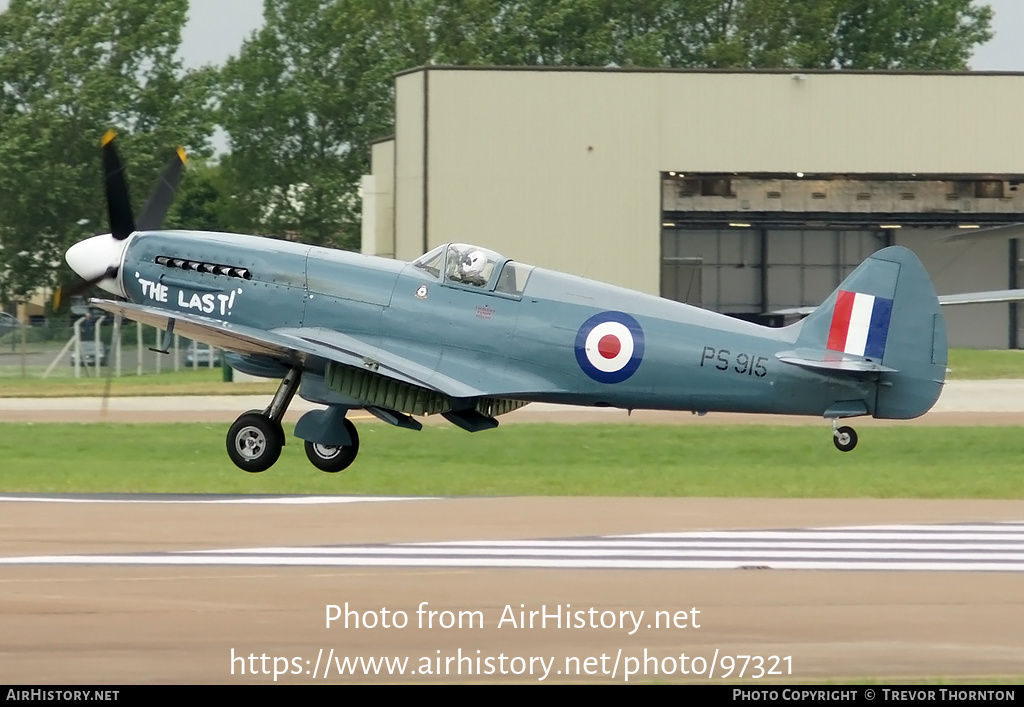 Aircraft Photo of PS915 | Supermarine 389 Spitfire PR19 | UK - Air Force | AirHistory.net #97321