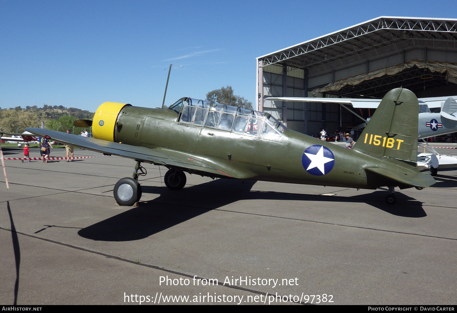 Aircraft Photo of VH-JKV / 1151BT | Vultee BT-13A Valiant | USA - Air Force | AirHistory.net #97382