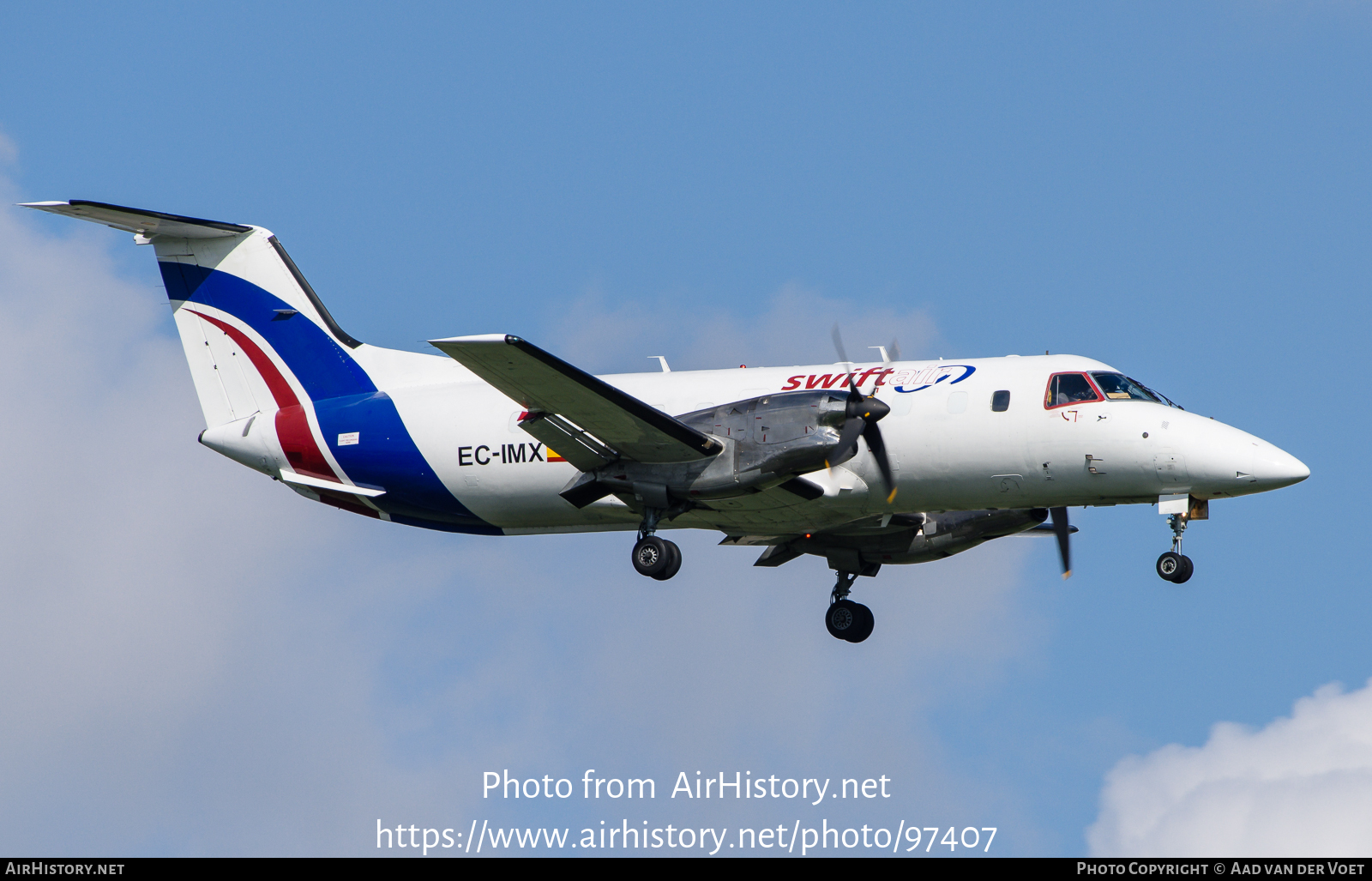 Aircraft Photo of EC-IMX | Embraer EMB-120(ERF) Brasilia | Swiftair | AirHistory.net #97407