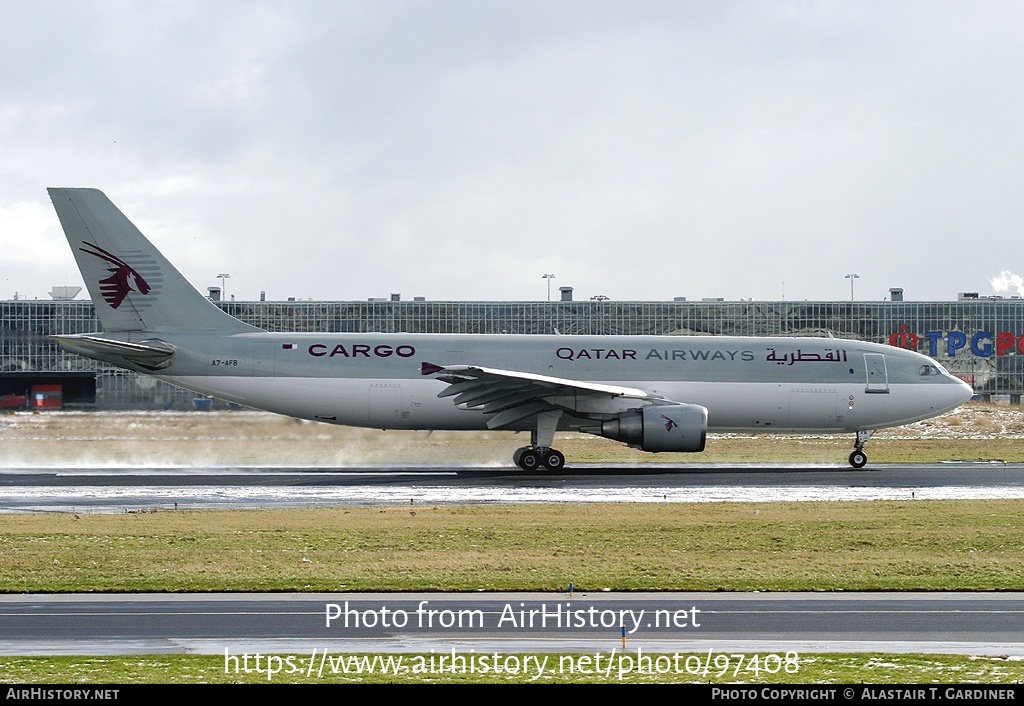 Aircraft Photo of A7-AFB | Airbus A300B4-622R(F) | Qatar Airways Cargo | AirHistory.net #97408