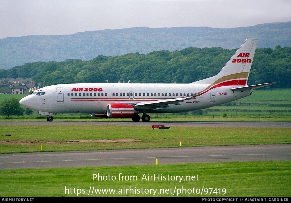 Aircraft Photo of G-KKUH | Boeing 737-3Q8 | Air 2000 | AirHistory.net #97419