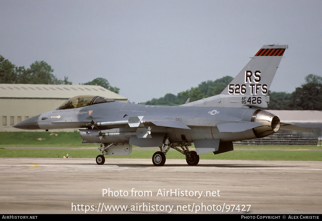 Aircraft Photo of 85-1426 / AF85-426 | General Dynamics F-16C Fighting Falcon | USA - Air Force | AirHistory.net #97427