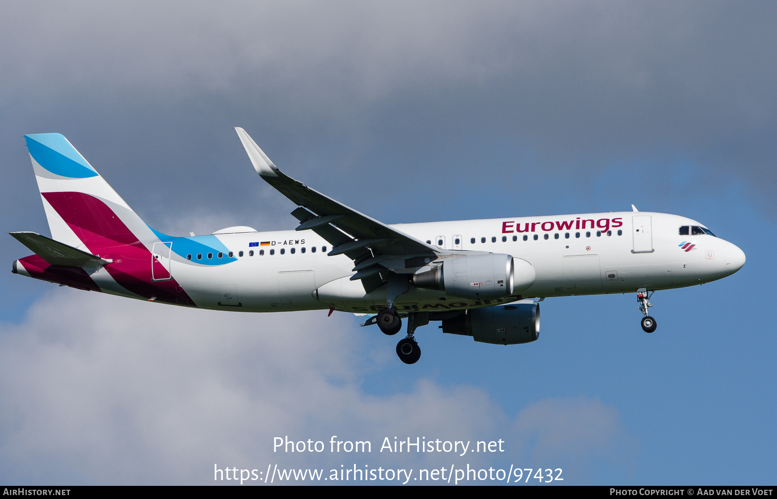 Aircraft Photo of D-AEWS | Airbus A320-214 | Eurowings | AirHistory.net #97432