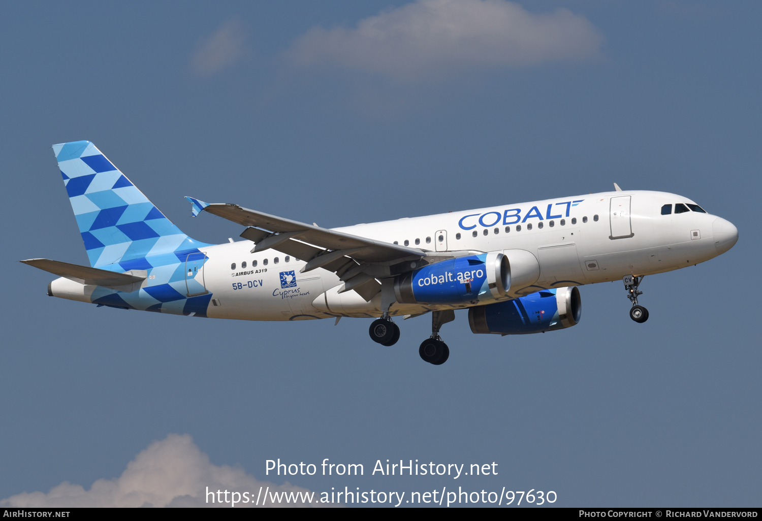 Aircraft Photo of 5B-DCV | Airbus A319-132 | Cobalt Air | AirHistory.net #97630