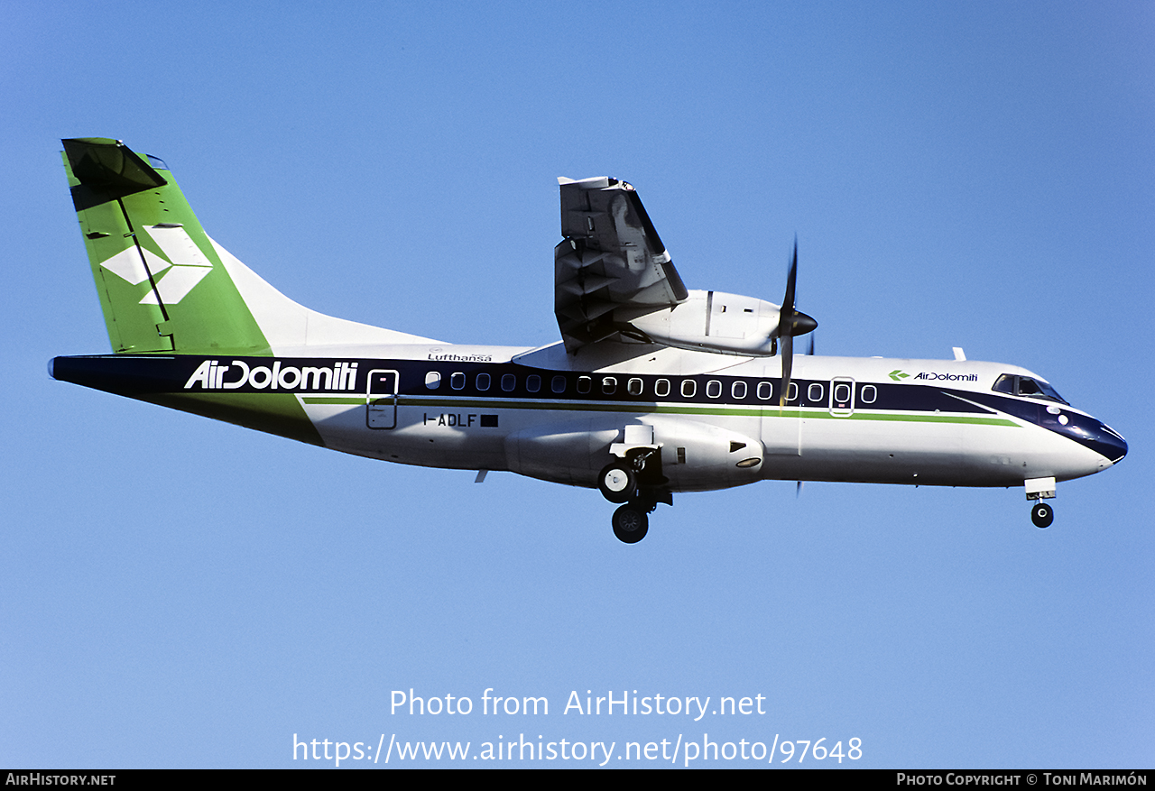 Aircraft Photo of I-ADLF | ATR ATR-42-500 | Air Dolomiti | AirHistory.net #97648