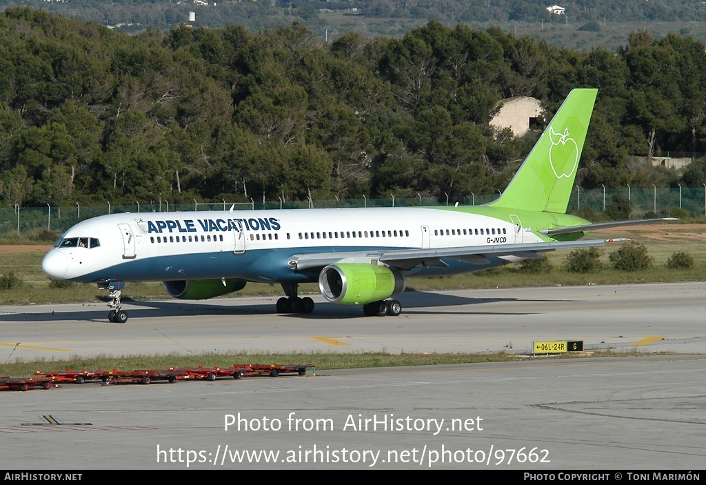 Aircraft Photo of G-JMCD | Boeing 757-25F | Apple Vacations | AirHistory.net #97662