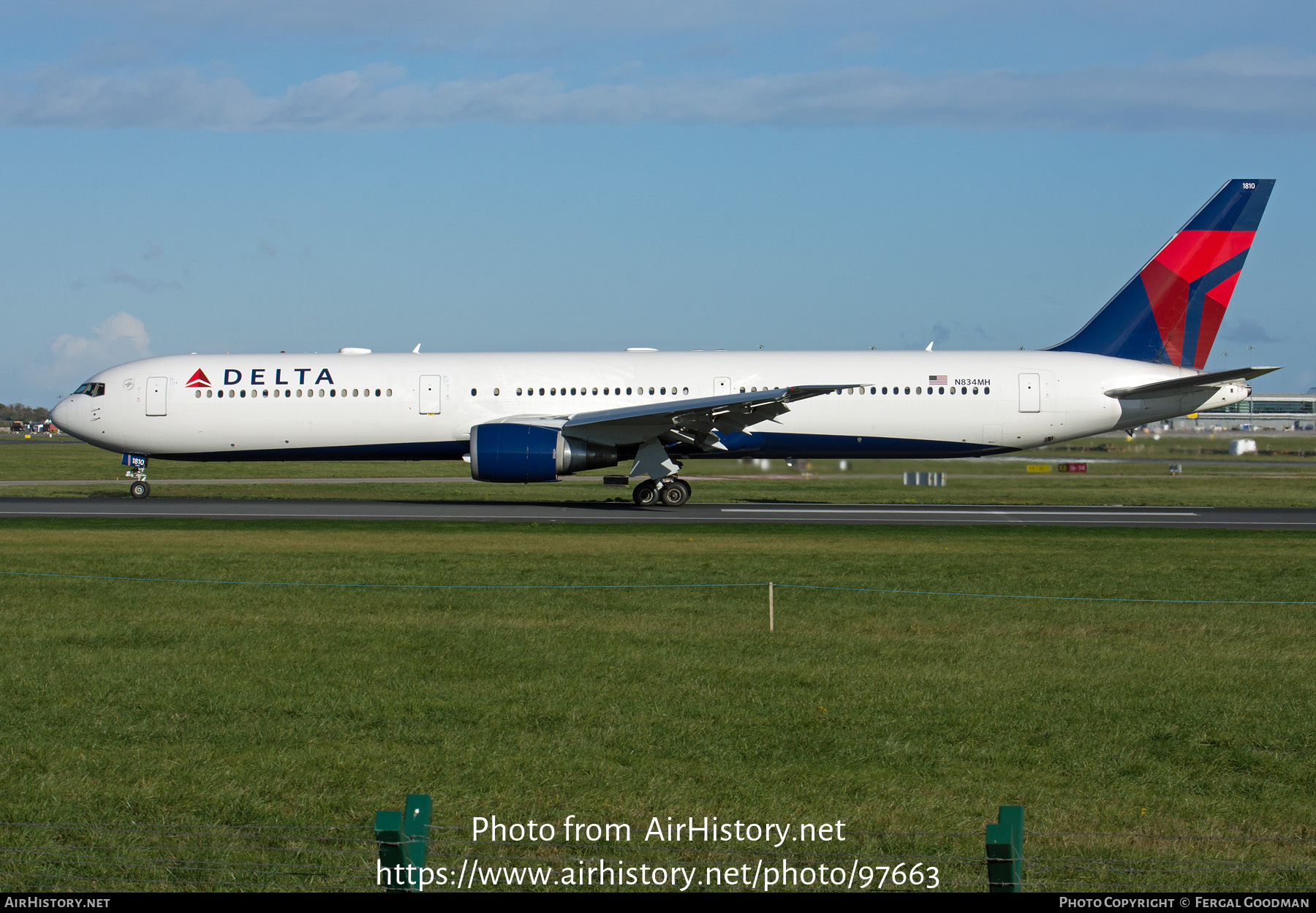 Aircraft Photo of N834MH | Boeing 767-432/ER | Delta Air Lines | AirHistory.net #97663