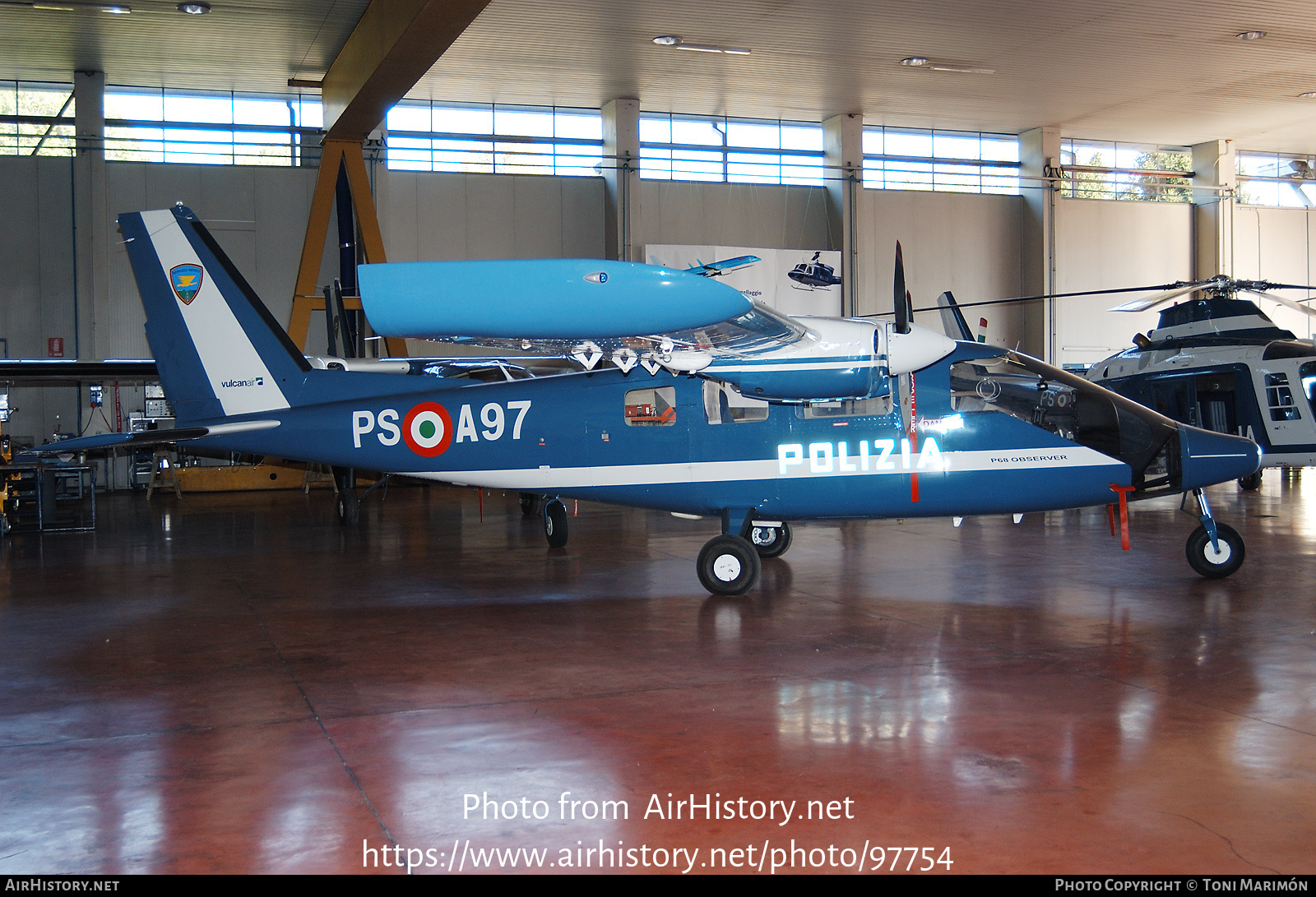 Aircraft Photo of PS-A97 | Partenavia P-68 Observer | Italy - Polizia | AirHistory.net #97754