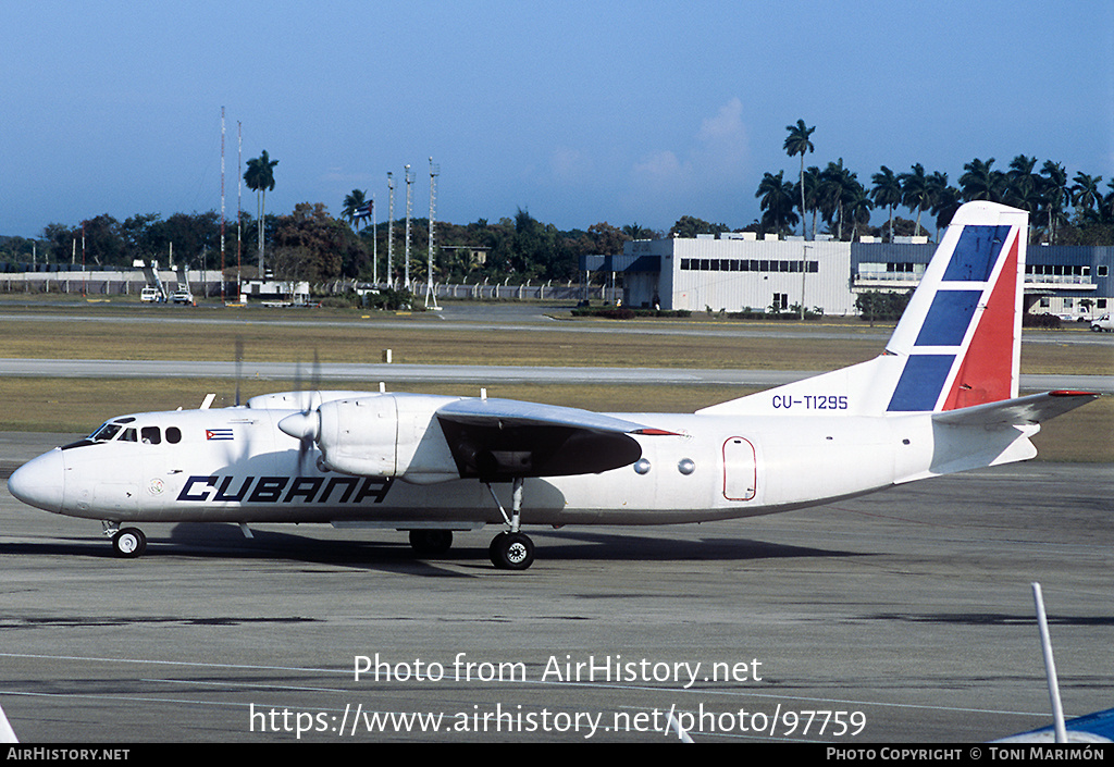 Aircraft Photo of CU-T1295 | Antonov An-24RV | Cubana | AirHistory.net #97759