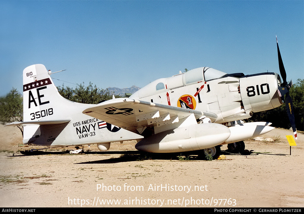 Aircraft Photo of 135018 / 35018 | Douglas EA-1F Skyraider (AD-5Q ...