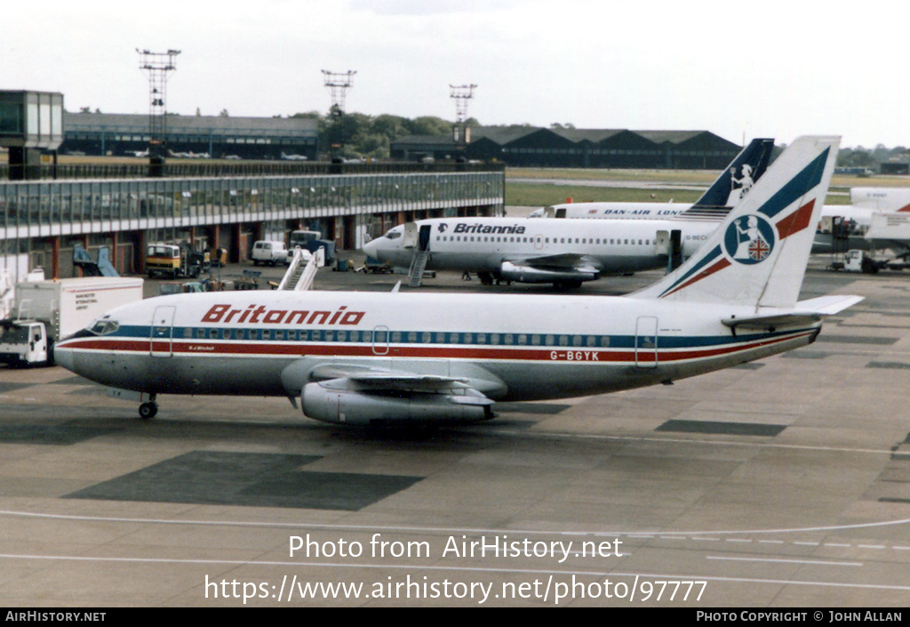 Aircraft Photo of G-BGYK | Boeing 737-204/Adv | Britannia Airways | AirHistory.net #97777