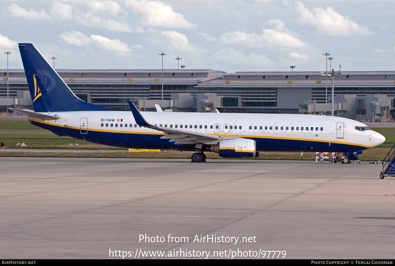 Aircraft Photo of EI-DAW | Boeing 737-8AS | Ryanair | AirHistory.net #97779