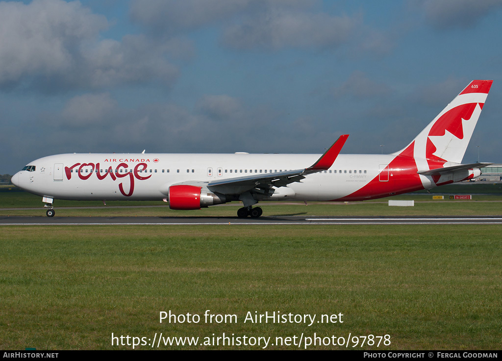 Aircraft Photo of C-FMWY | Boeing 767-333/ER | Air Canada Rouge | AirHistory.net #97878