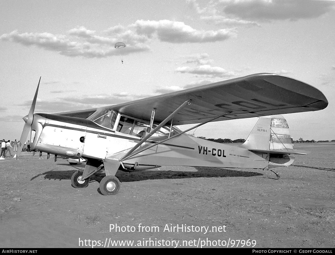 Aircraft Photo of VH-COL | Auster J-1N Alpha | AirHistory.net #97969