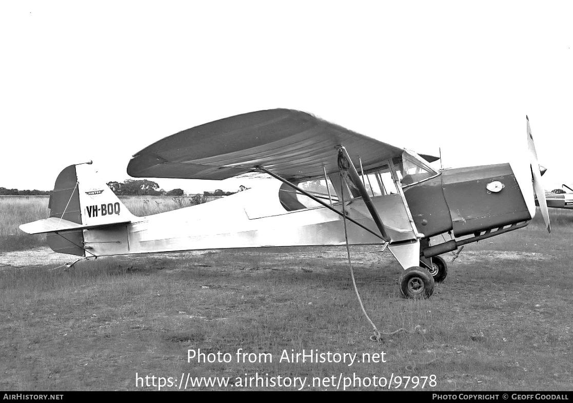 Aircraft Photo of VH-BOQ | Taylorcraft E Auster Mk3 | AirHistory.net #97978