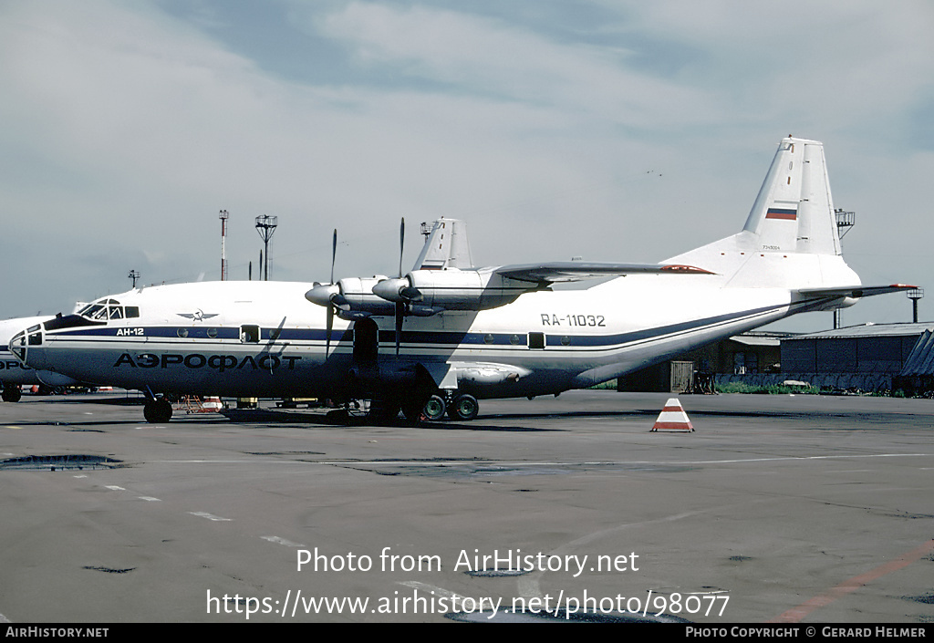 Aircraft Photo of RA-11032 | Antonov An-12B | Aeroflot | AirHistory.net #98077