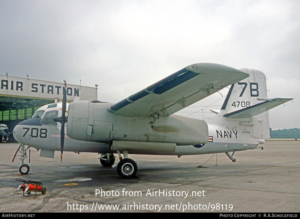 Aircraft Photo of 144708 / 4708 | Grumman US-2A Tracker | USA - Navy | AirHistory.net #98119