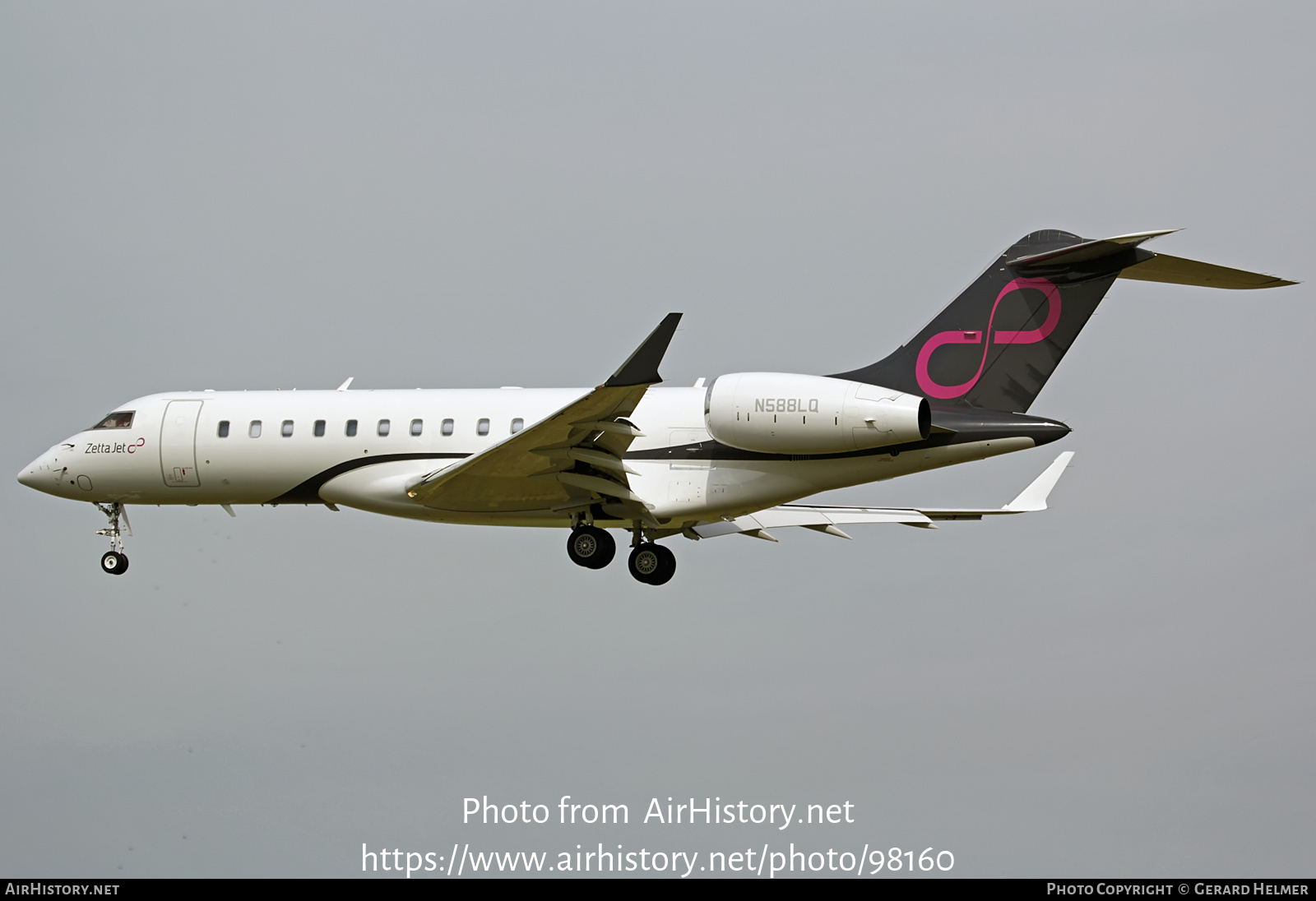 Aircraft Photo of N588LQ | Bombardier Global 6000 (BD-700-1A10) | Zetta Jet | AirHistory.net #98160