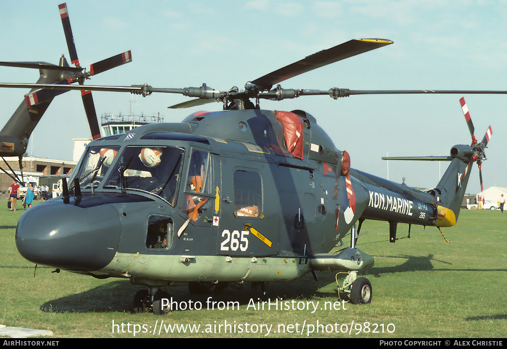 Aircraft Photo of 265 | Westland UH-14A Lynx Mk25 (WG-13) | Netherlands - Navy | AirHistory.net #98210