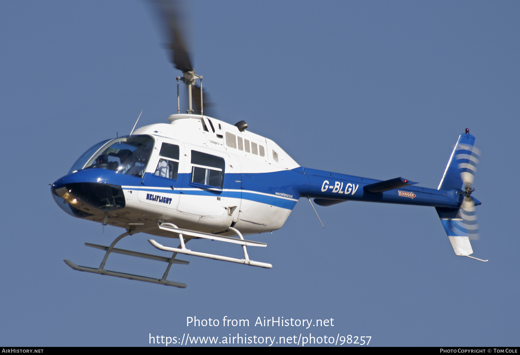 Aircraft Photo of G-BLGV | Bell AB-206B-2 JetRanger II | Heliflight | AirHistory.net #98257