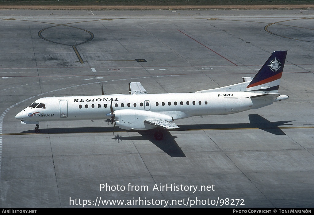 Aircraft Photo of F-GMVR | Saab 2000 | Régional Airlines | AirHistory.net #98272