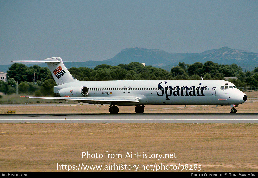 Aircraft Photo of EC-485 | McDonnell Douglas MD-83 (DC-9-83) | Spanair | AirHistory.net #98285