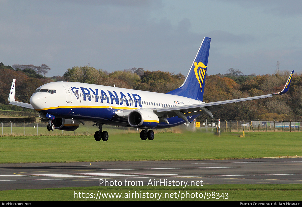 Aircraft Photo of EI-GSG | Boeing 737-800 | Ryanair | AirHistory.net #98343