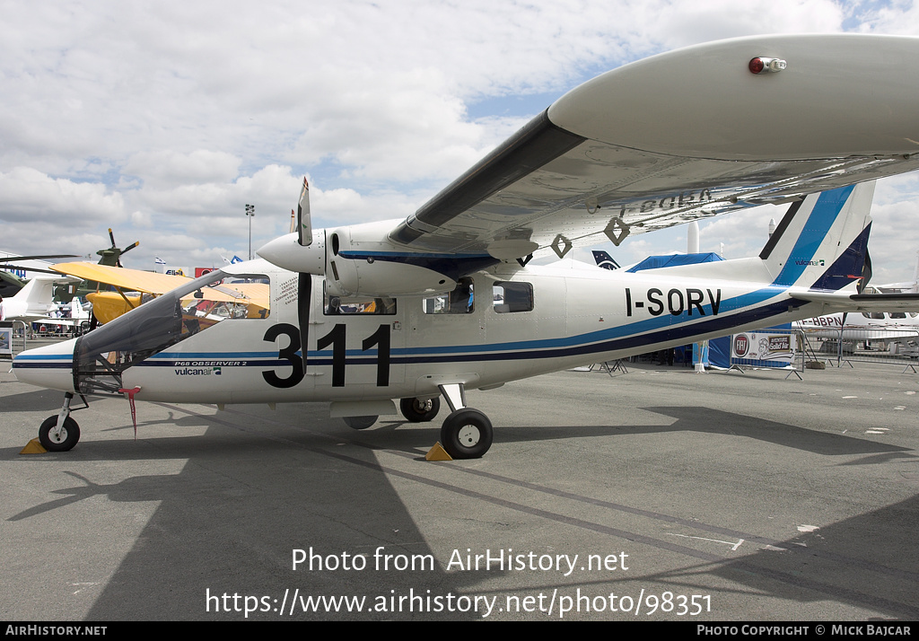 Aircraft Photo of I-SORV | Vulcanair P-68 Observer 2 | Vulcan Air | AirHistory.net #98351