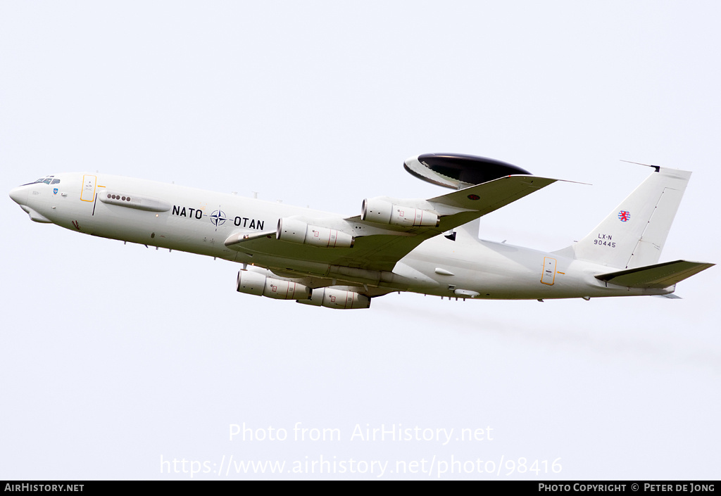 Aircraft Photo of LX-N90445 | Boeing E-3A Sentry | Luxembourg - NATO | AirHistory.net #98416