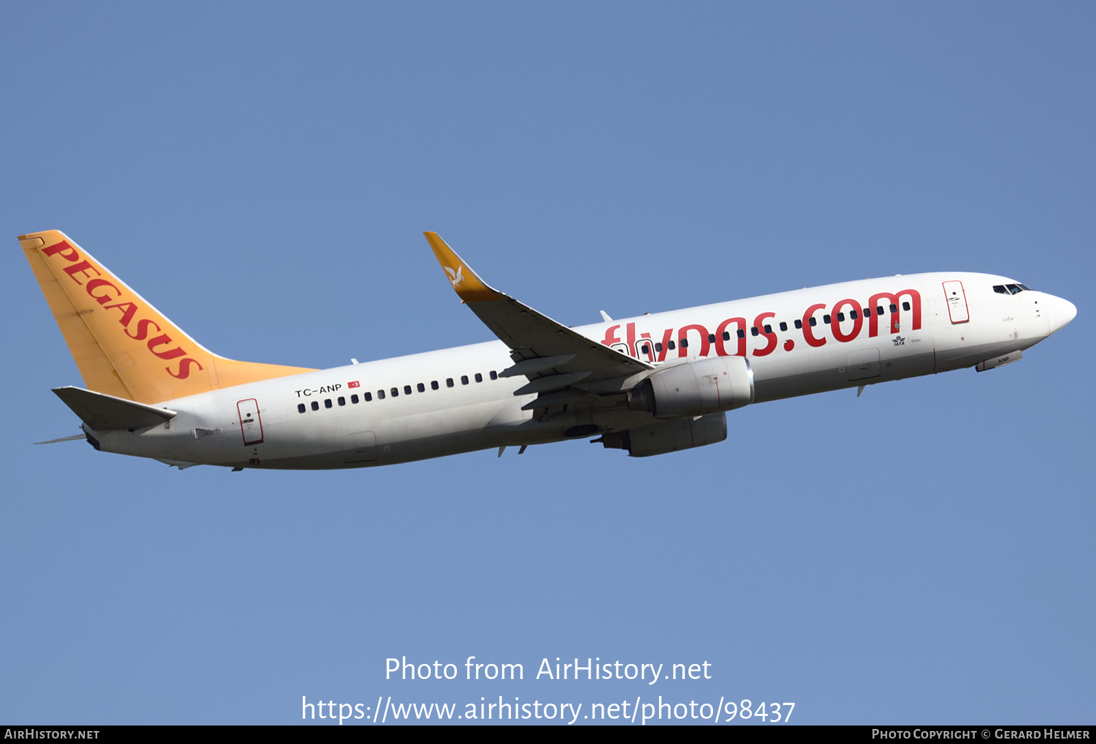 Aircraft Photo of TC-ANP | Boeing 737-82R | Pegasus Airlines | AirHistory.net #98437