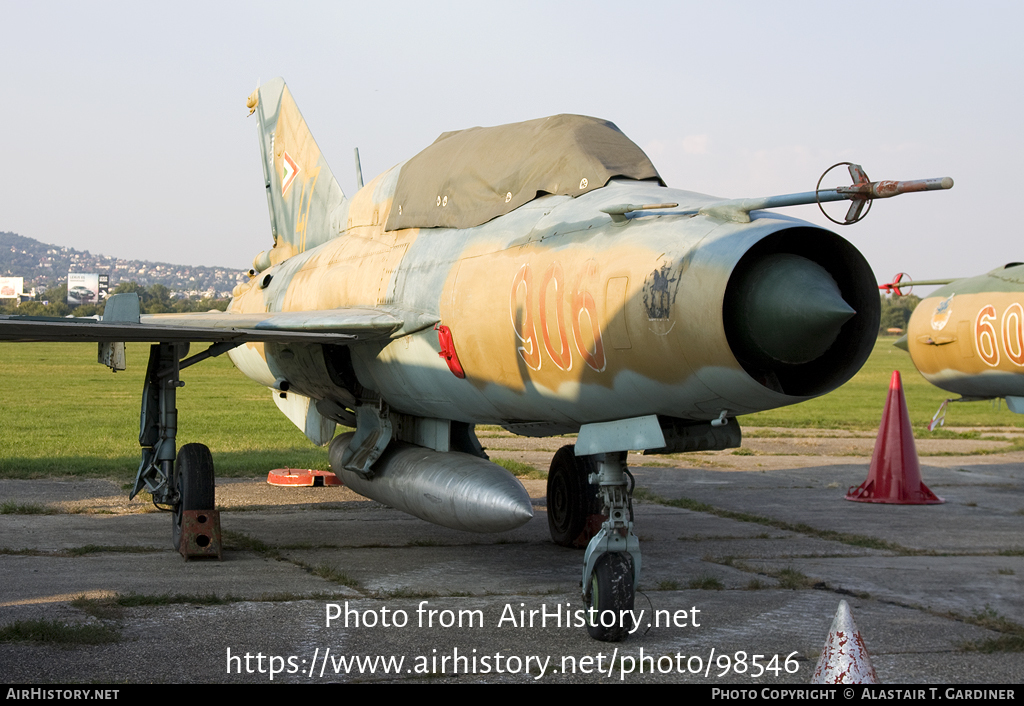 Aircraft Photo of 906 | Mikoyan-Gurevich MiG-21UM | Hungary - Air Force | AirHistory.net #98546