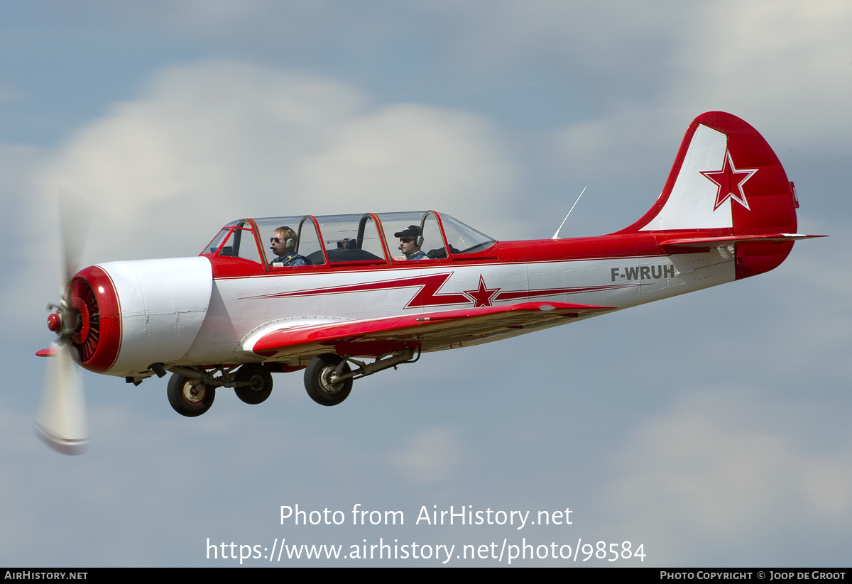 Aircraft Photo of F-WRUH | Yakovlev Yak-52 | Soviet Union - Air Force | AirHistory.net #98584