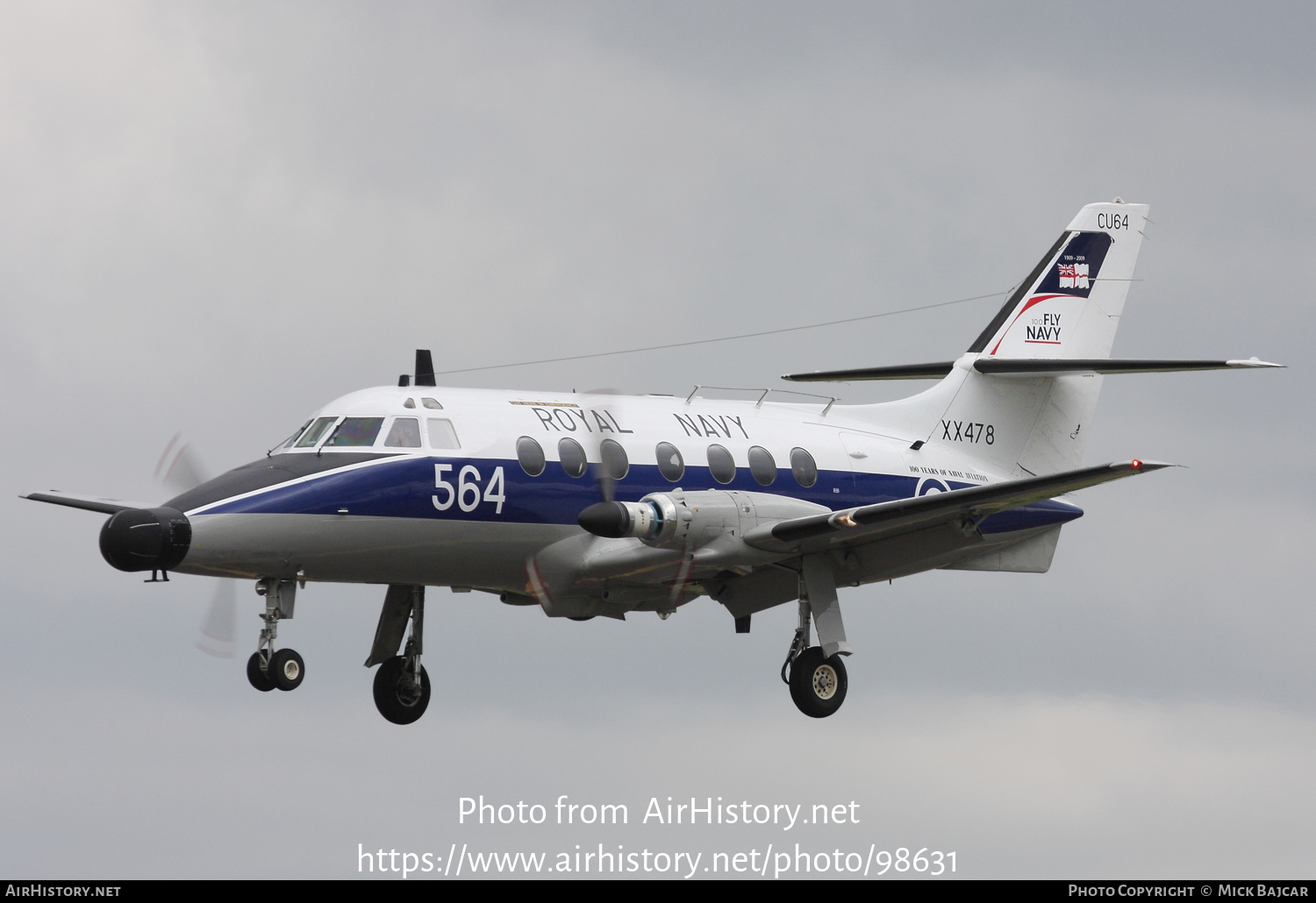 Aircraft Photo of XX478 | Scottish Aviation HP-137 Jetstream T2 | UK - Navy | AirHistory.net #98631