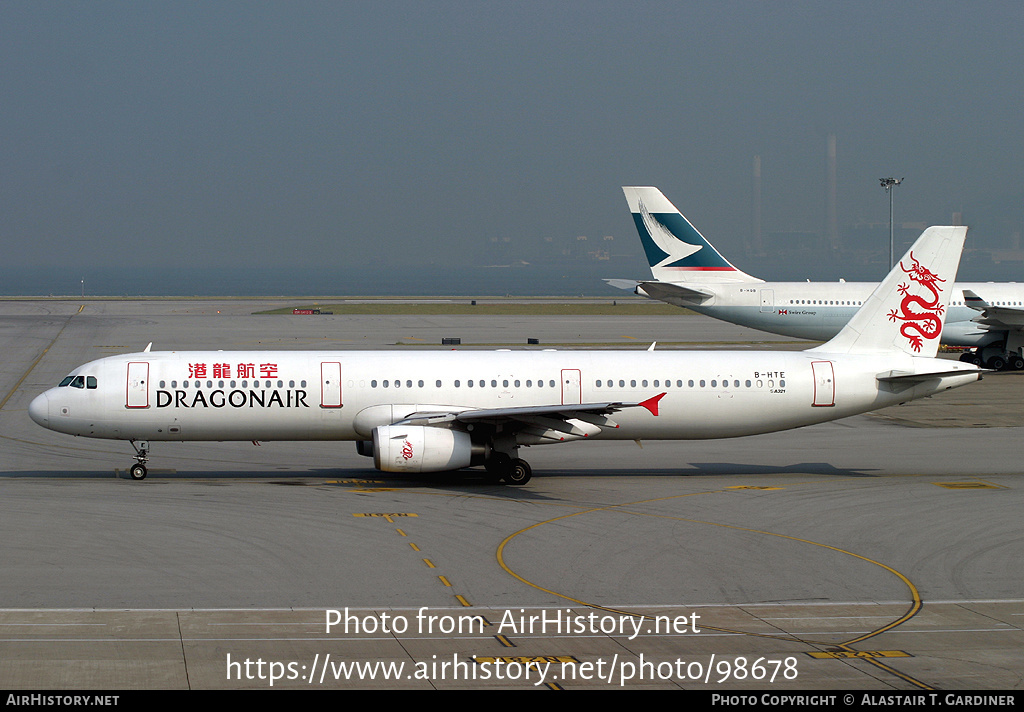 Aircraft Photo of B-HTE | Airbus A321-231 | Dragonair | AirHistory.net #98678