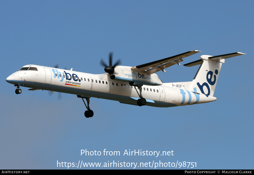 Aircraft Photo of G-JECF | Bombardier DHC-8-402 Dash 8 | Flybe - British European | AirHistory.net #98751