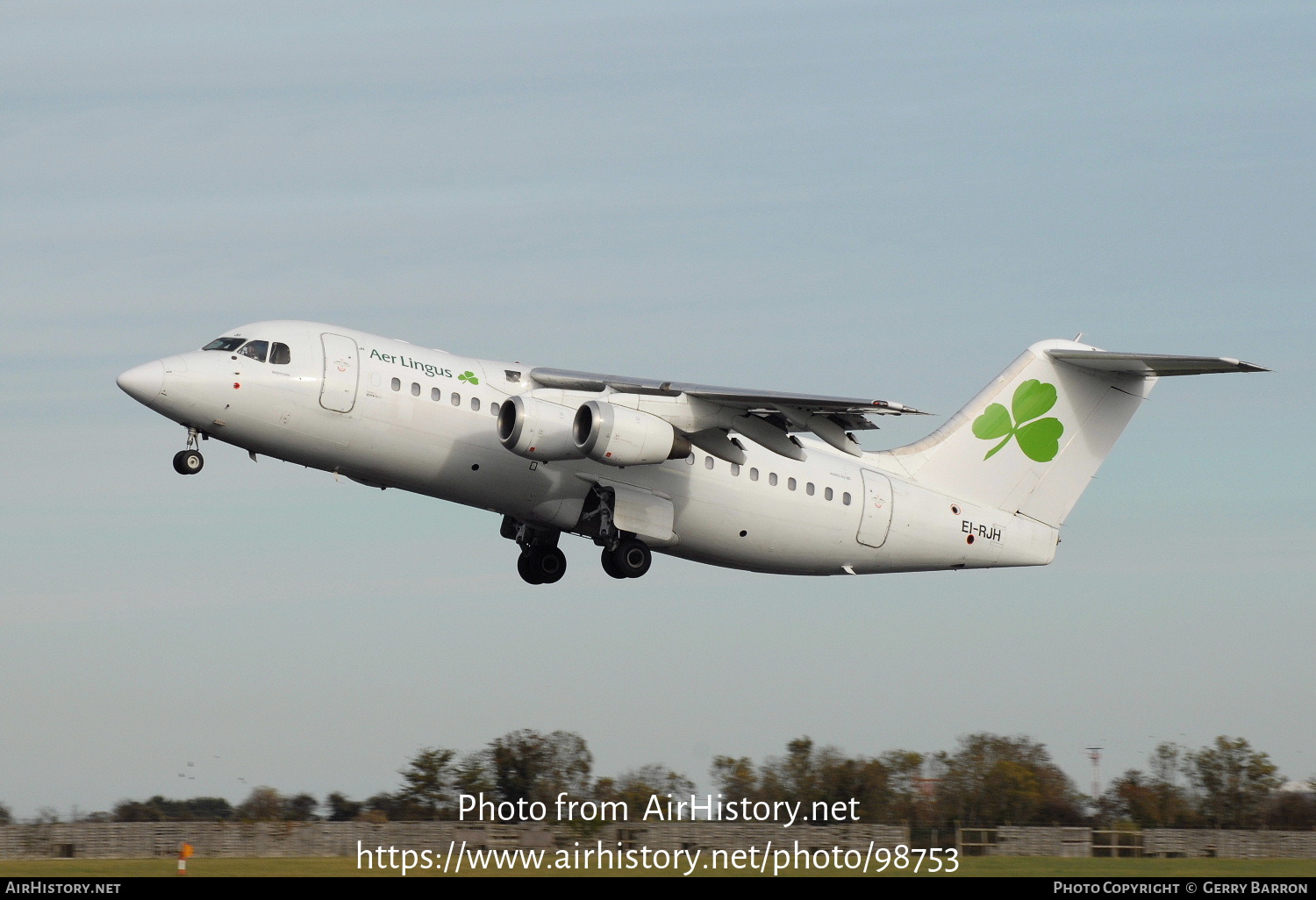 Aircraft Photo of EI-RJH | British Aerospace Avro 146-RJ85 | Aer Lingus | AirHistory.net #98753