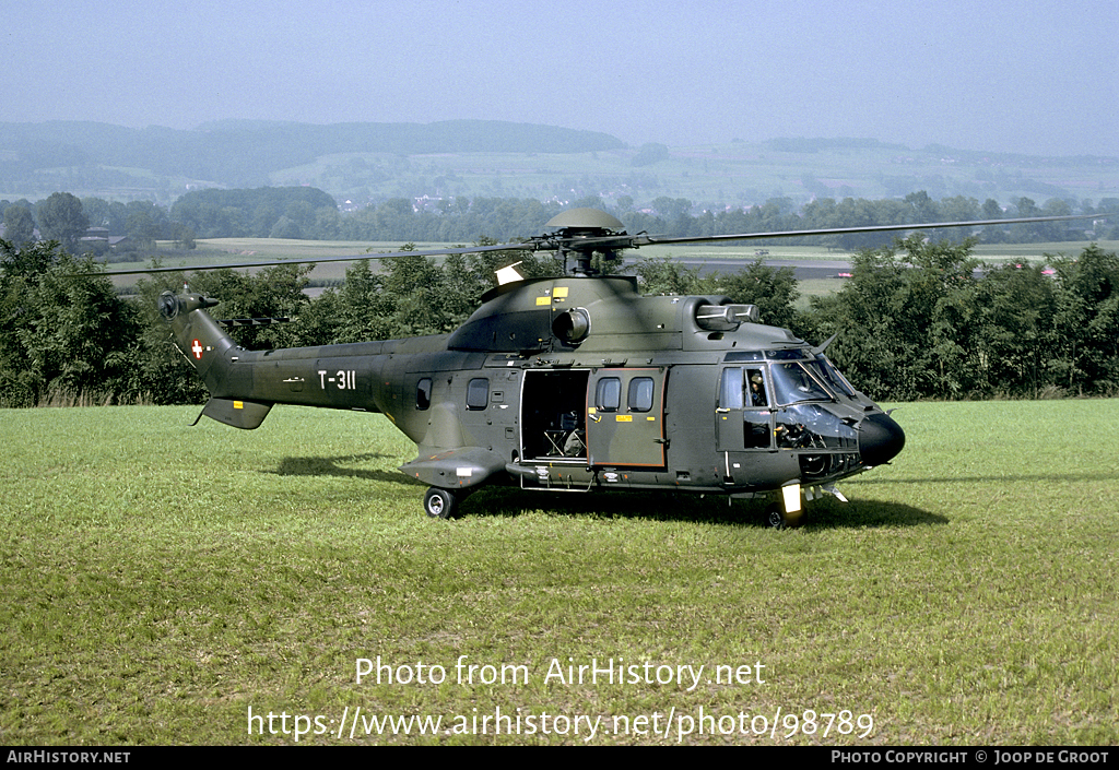 Aircraft Photo of T-311 | Aerospatiale TH86 Super Puma (AS-332M1) | Switzerland - Air Force | AirHistory.net #98789