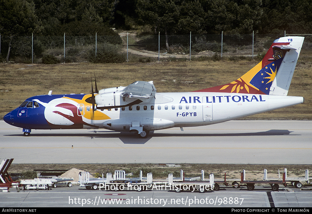 Aircraft Photo of F-GPYB | ATR ATR-42-500 | Air Littoral | AirHistory.net #98887