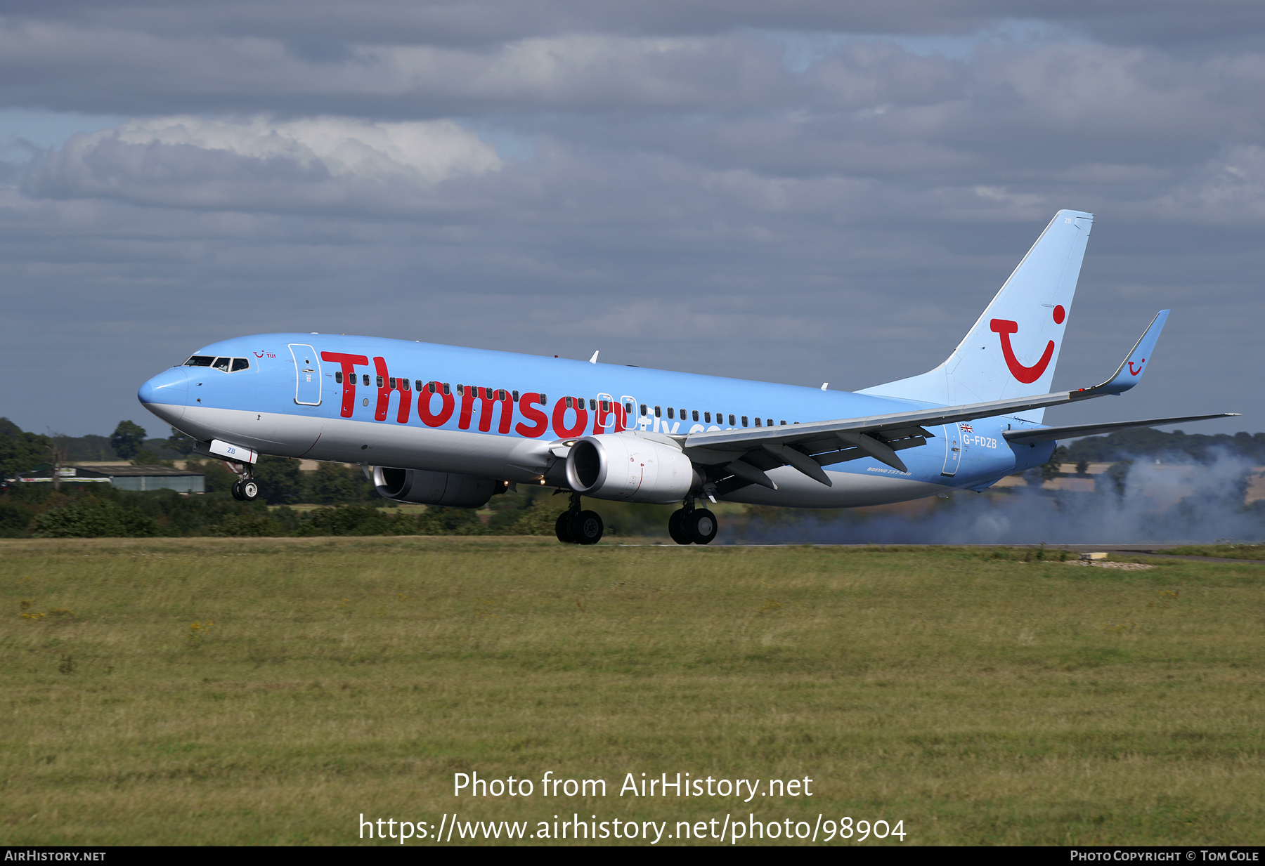 Aircraft Photo of G-FDZB | Boeing 737-8AS | Thomson Airways | AirHistory.net #98904