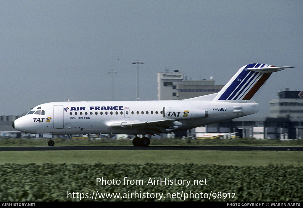 Aircraft Photo of F-GBBS | Fokker F28-1000 Fellowship | Air France | AirHistory.net #98912