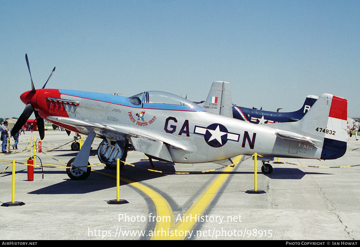 Aircraft Photo of F-AZJJ / 474832 | North American P-51D Mustang | USA - Air Force | AirHistory.net #98915